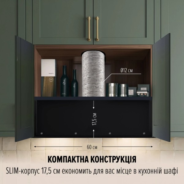 Фото - Витяжка вбудована Perfelli NUOVA 6JWRBM NERO SILENZIO